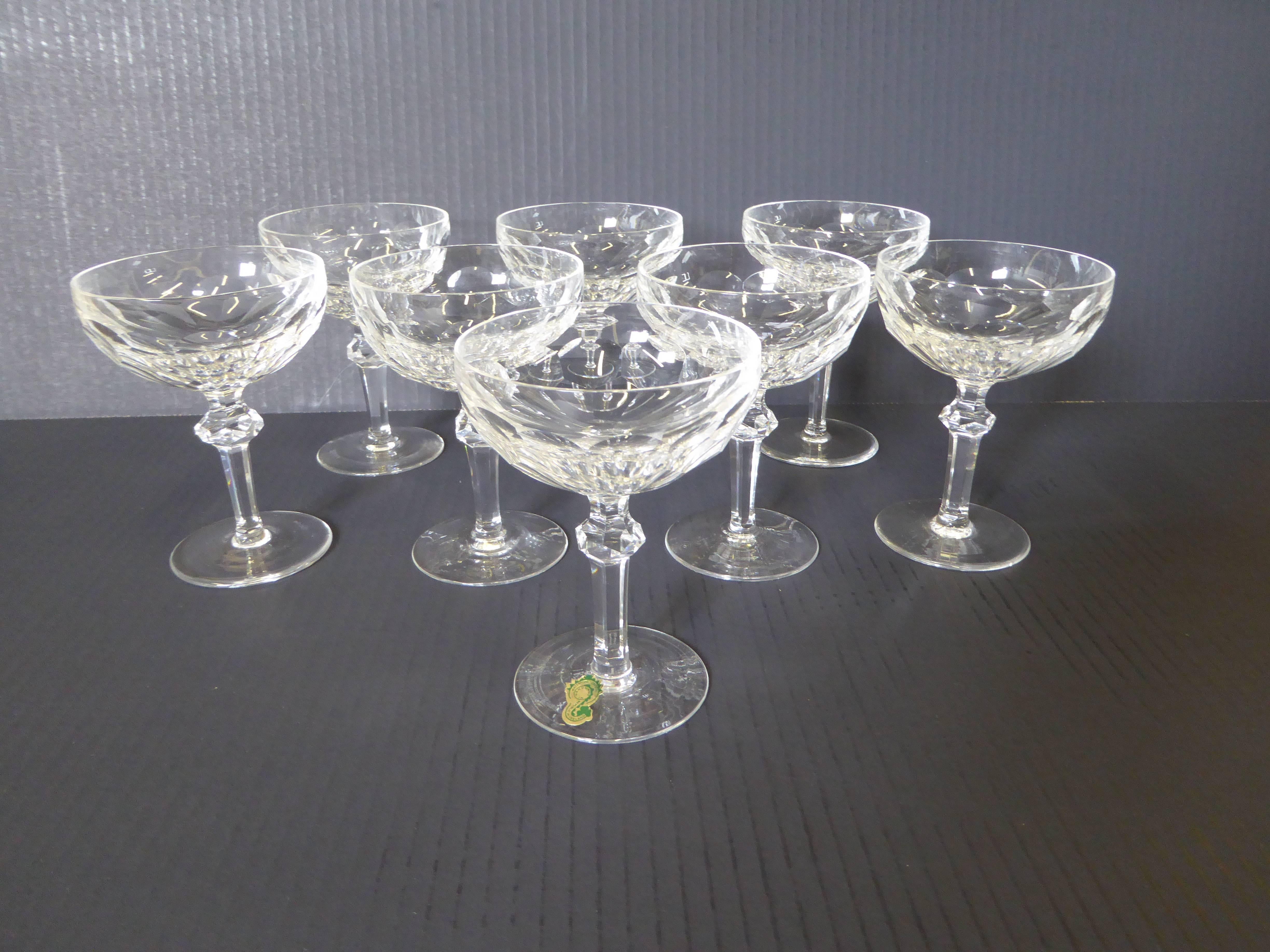 Vintage Waterford Crystal Curraghmore Stemware Service for Eight In Excellent Condition In Miami, FL