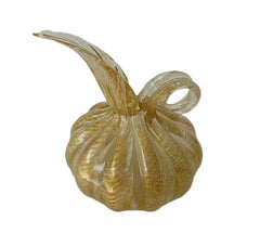 Barovier & Tosso – Murano-Glasgefäß in bauchiger Form mit goldenen Einschlüssen, Italien, 1950er Jahre