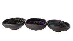 Torleif Solberg : 3 bougeoirs de style « Mid-Century Modern », Suède, années 1960