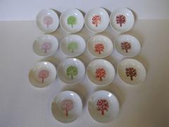 14 Four Seasons Restaurant Porcelain Dish Ashtrays