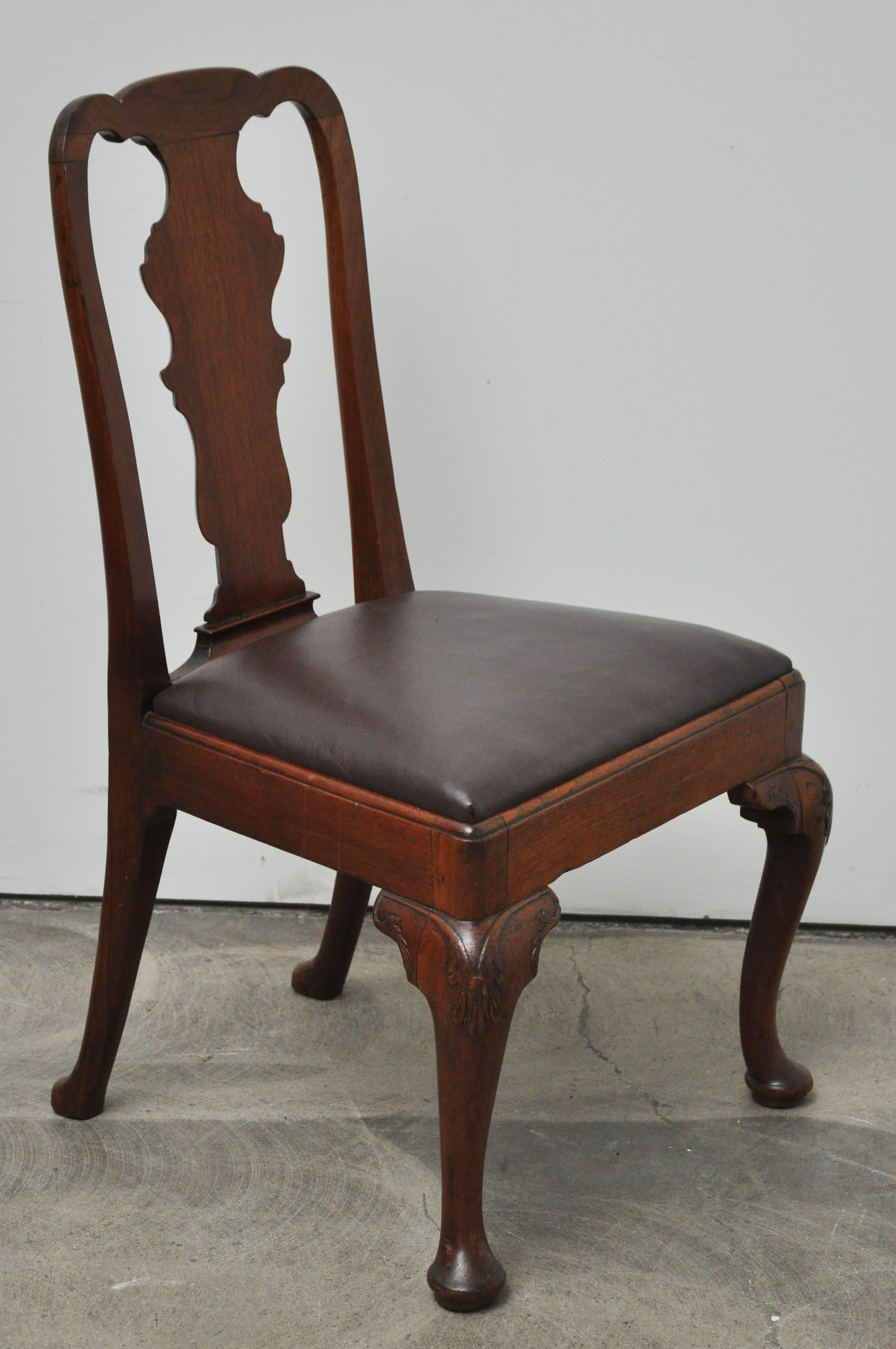 Late 19th Century Queen Anne Style Chair For Sale