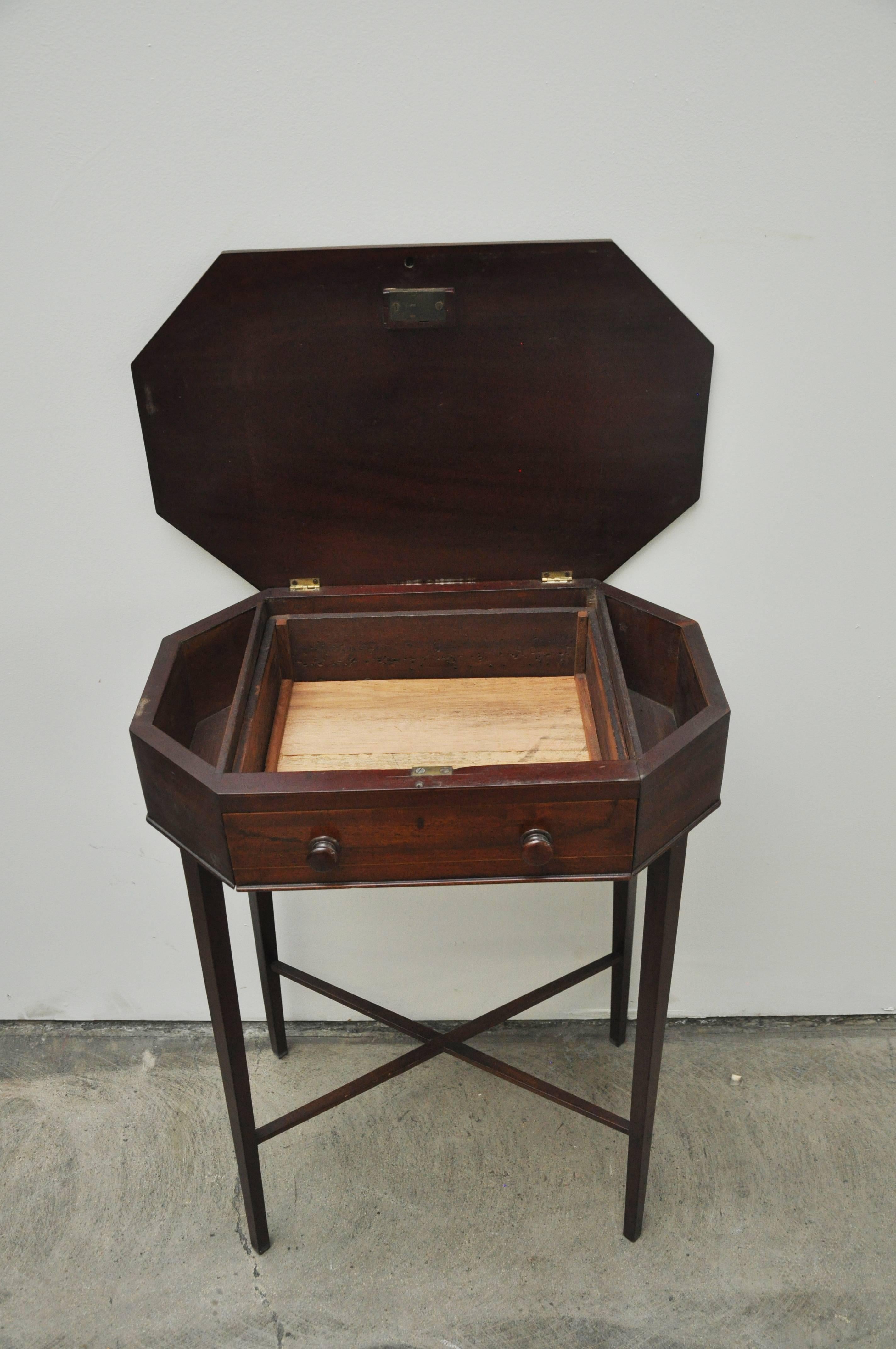 Sewing table, circa 1880s.