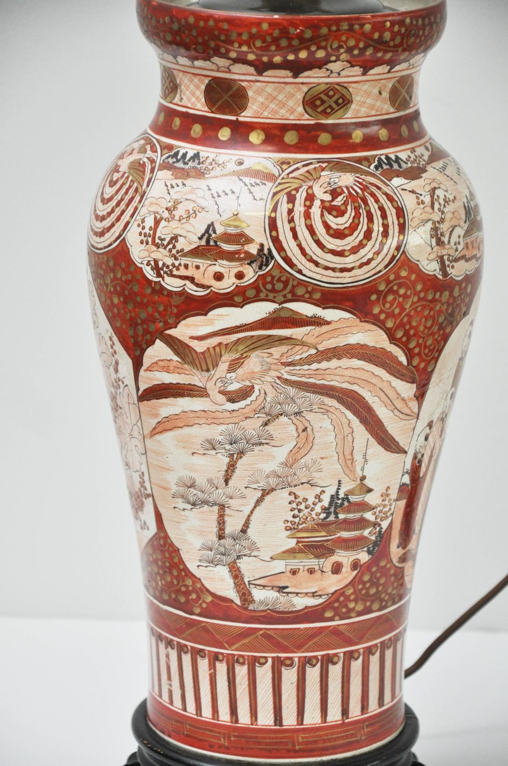 Asian Ginger Jar Shaped Lamp For Sale at 1stdibs