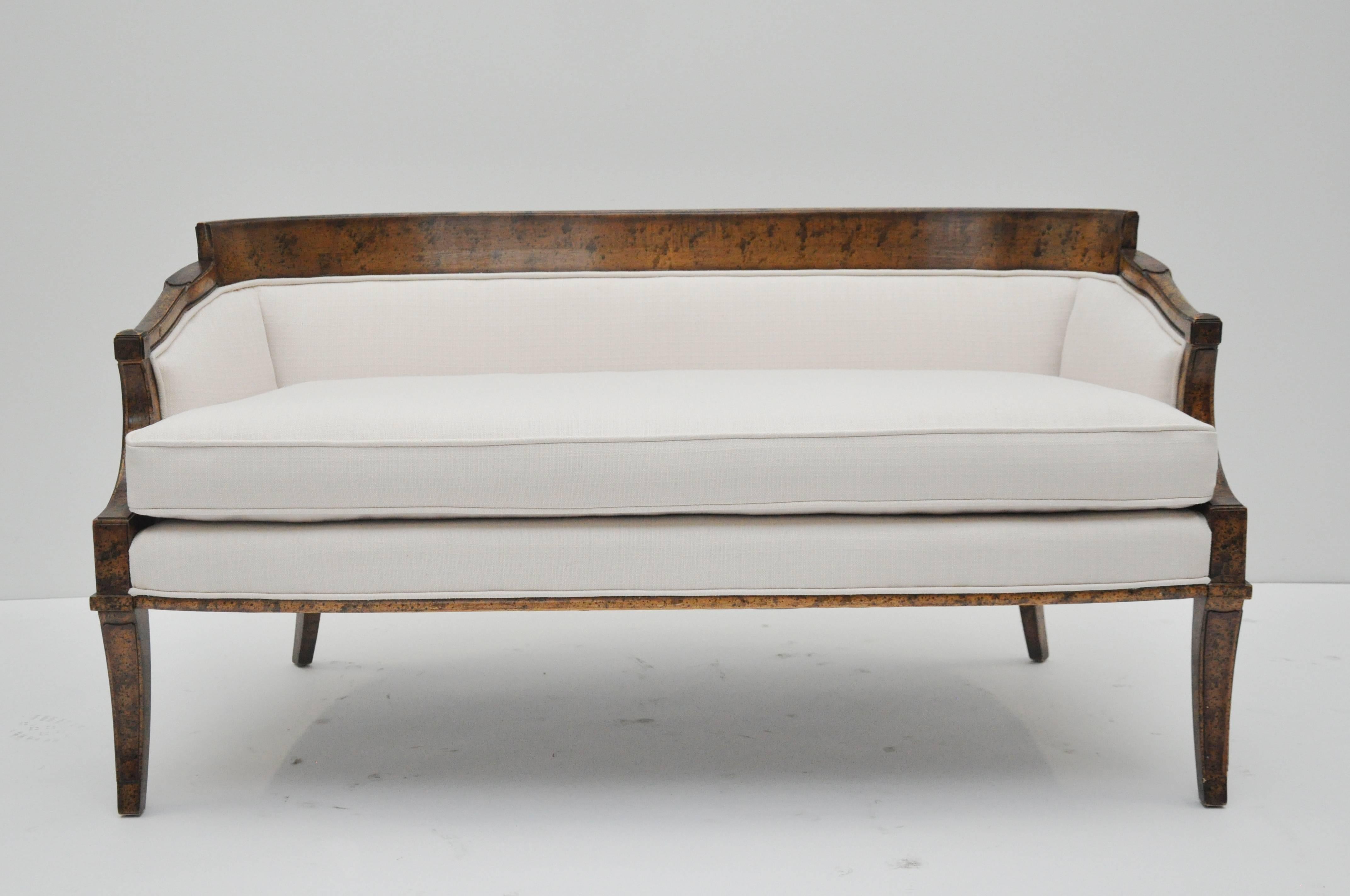 Hollywood Regency Mid-Century Settee
