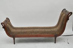 19th Century French Chaise Longue with Swans