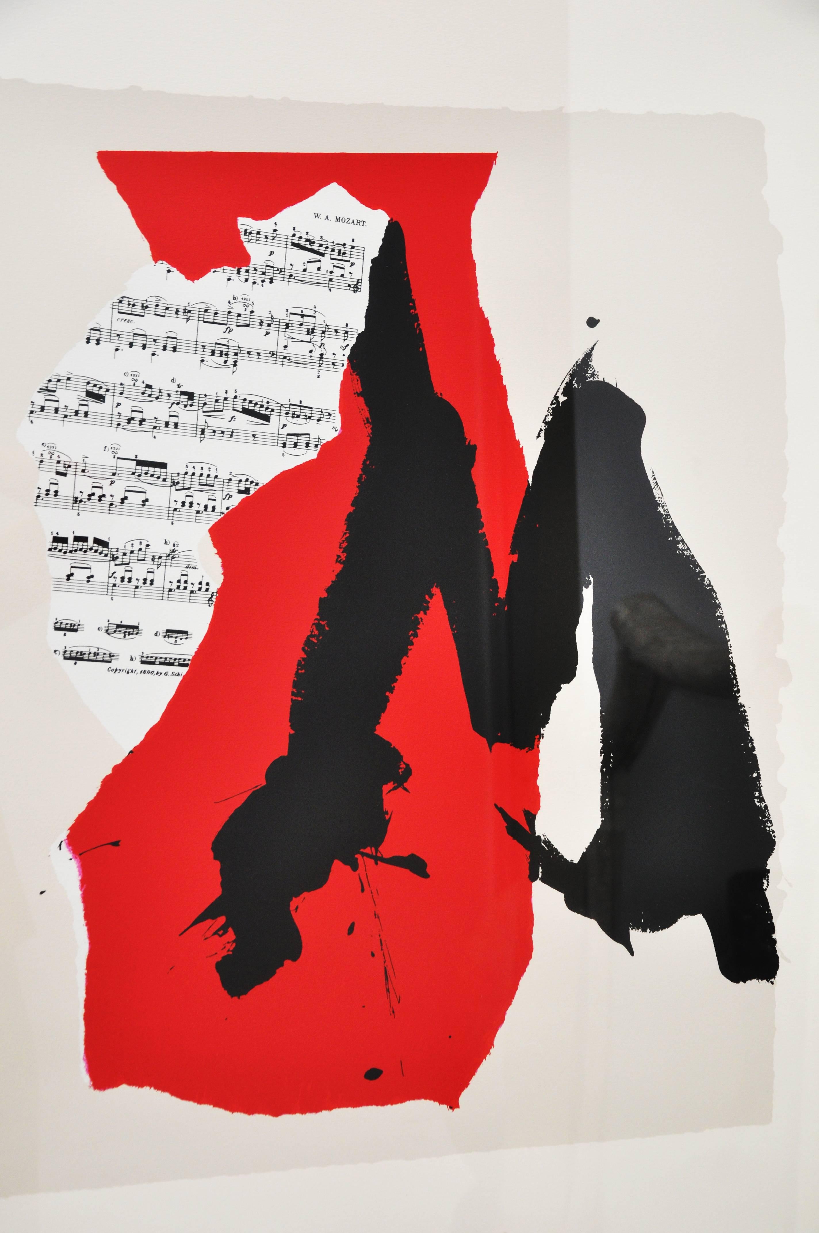Robert Motherwell Mostly Mozart Festival Print In Excellent Condition In Geneva, IL