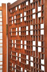 Large Mid-Century Teak Room Dividing Screen