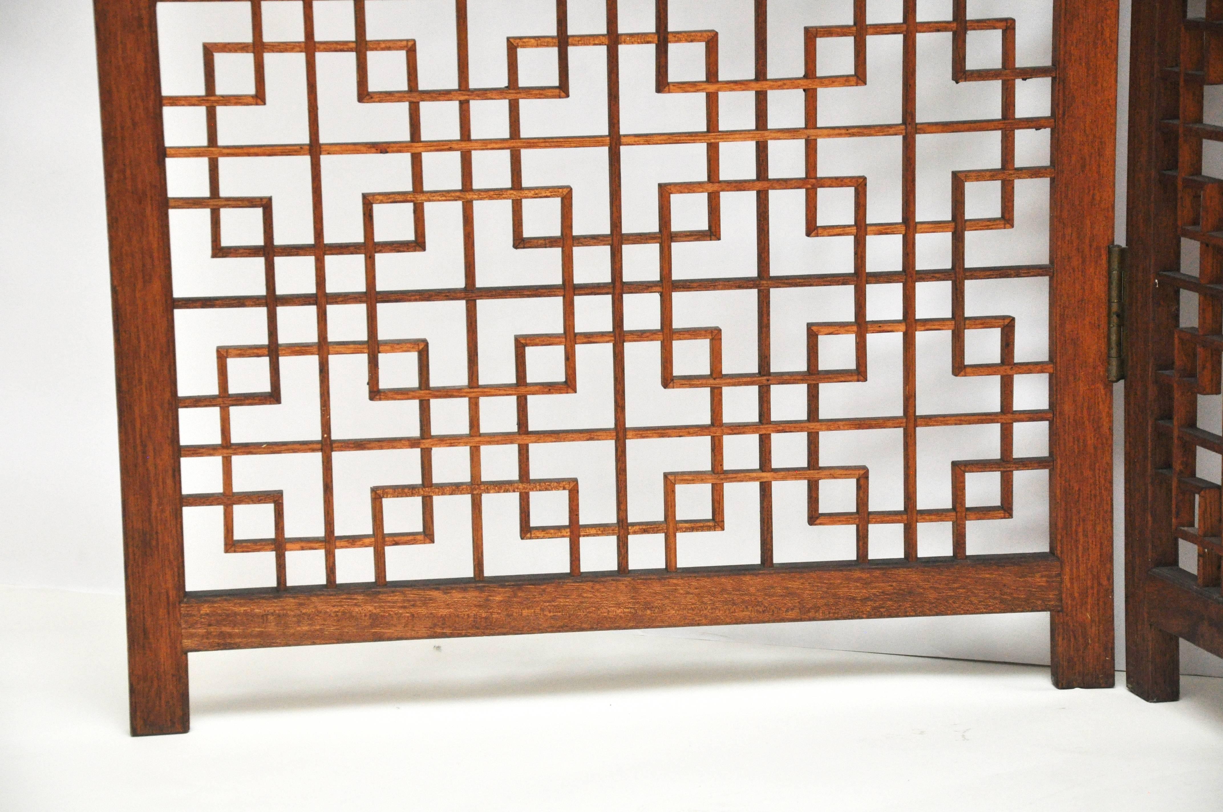 Mid-Century Modern Large Mid-Century Teak Room Dividing Screen
