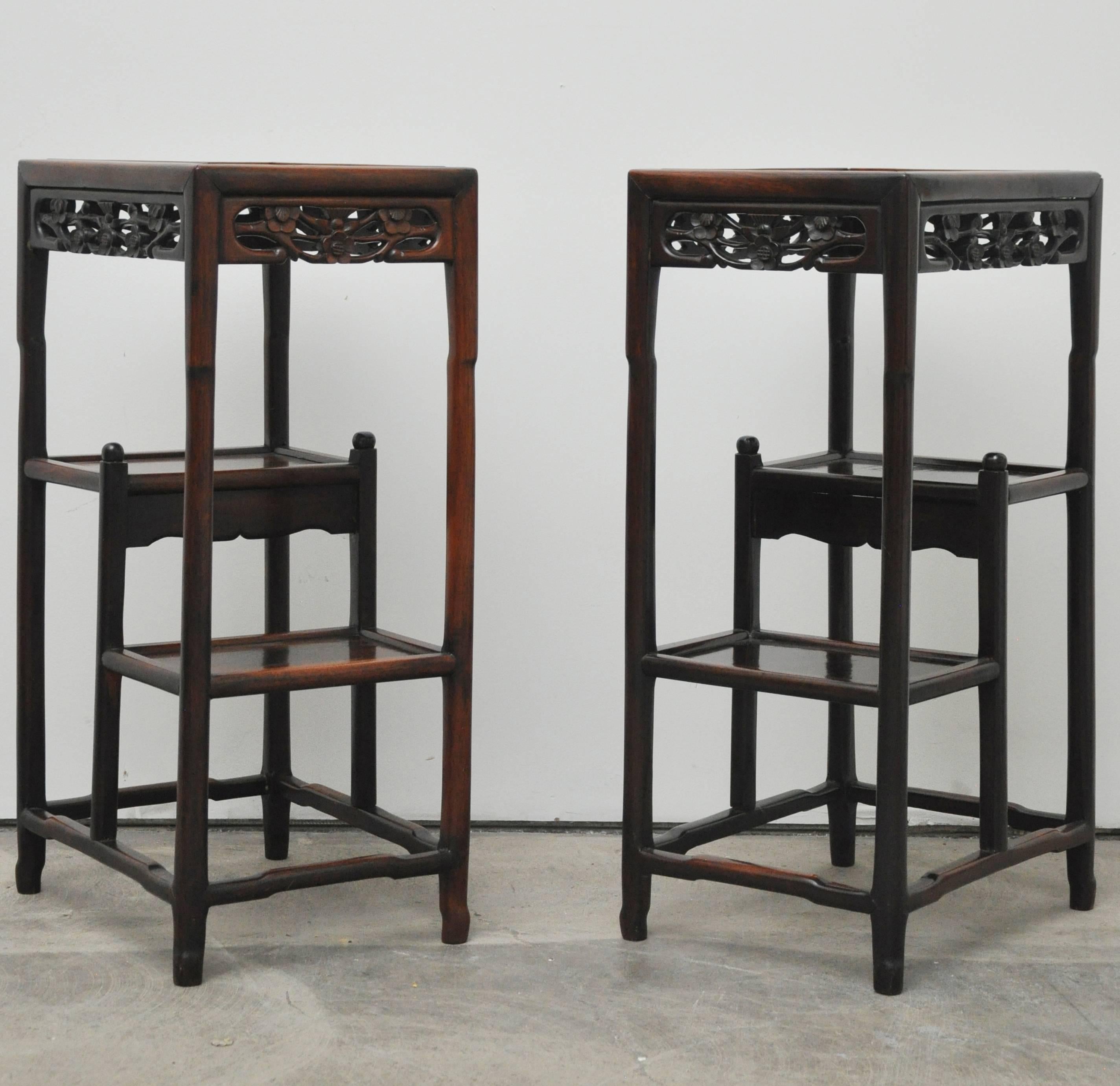 Pair of Asian Stands For Sale 3