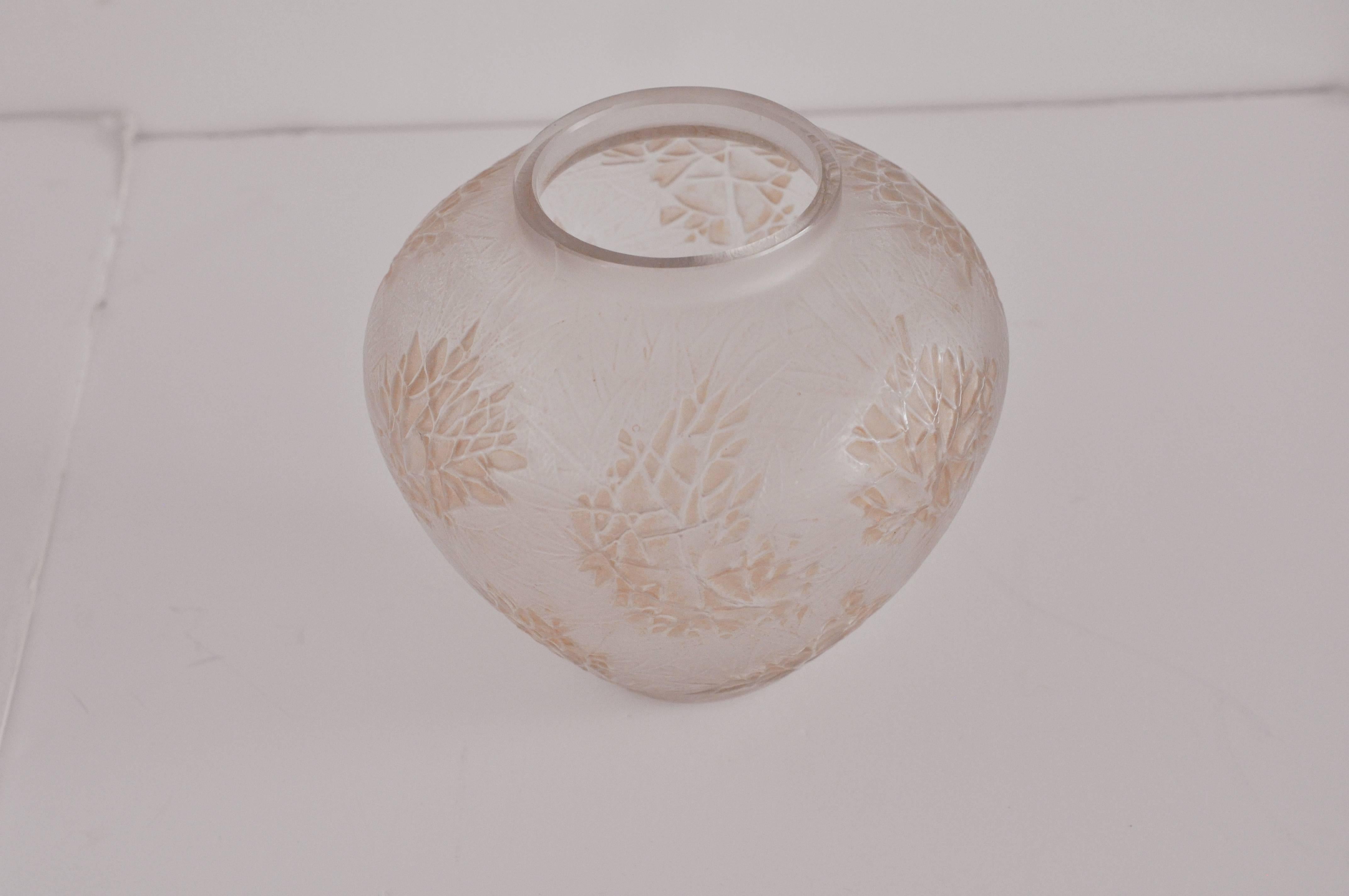 Late 20th Century Lalique Esterel Vase For Sale