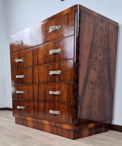 Venezianische Art-Déco-Kommode „5 Schubladen“ 1940