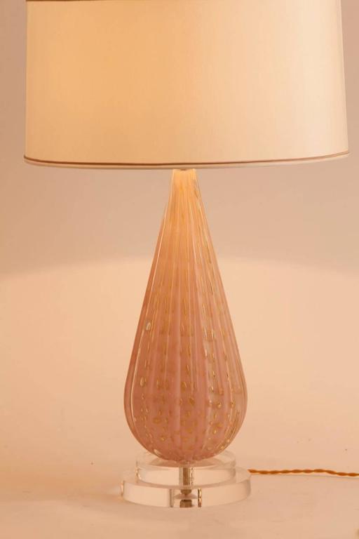 dusty pink table lamp