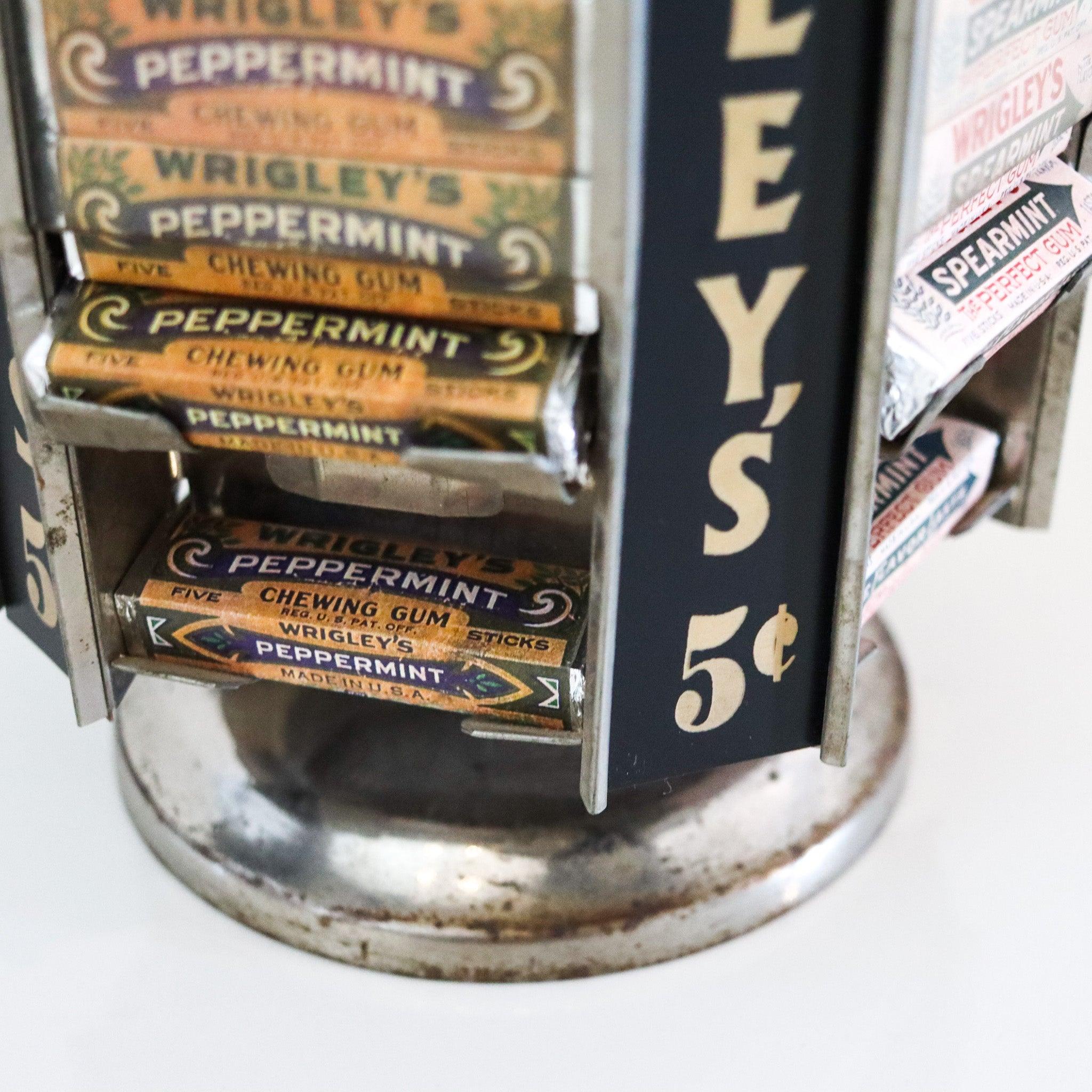 Fatto a mano WRIGLEY'S 1920 Art Deco Antico Espositore da banco girevole per confezioni di caramelle gommose in vendita