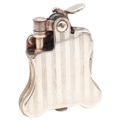 RONSON 1926 Art Déco Rare briquet automatique Banjo en métal argenté Near Mint