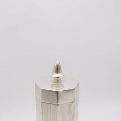 EVANS 1930 Art-Deco Skyscraper Desk-Lighter Cigarettes-Case .925 Sterling Silver