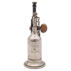 LE PRATIQUE 1930 French Desk Petrol Lighter With Complicate Mechanism In Steel