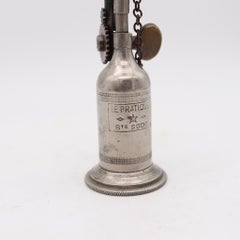 LE PRATIQUE 1930 French Desk Petrol Lighter With Complicate Mechanism In Steel