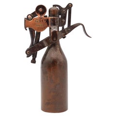 GERLACH BARKLOW & CO. Capitol Industrial 1912 Desk Petrol Lighter In Bronze