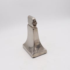 THORENS Swiss 1926 Art-Deco Single Claw Steel Flared Desk Petrol Lighter