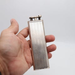 ALFRED DUNHILL 1928 Art-Deco Unique Single Arm Club Lighter Engine Turned
