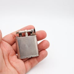 DUNHILL London 1926 Lift Arm Deco Pipe-Tamper B-Size Pocket Lighter 925 Sterling