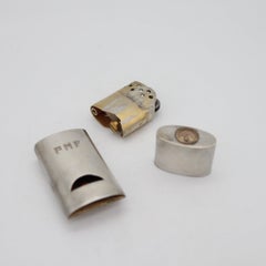 DUNHILL PARIS 1938 Art Deco Multi Functional Lighter-Compass-Whistle Sterling