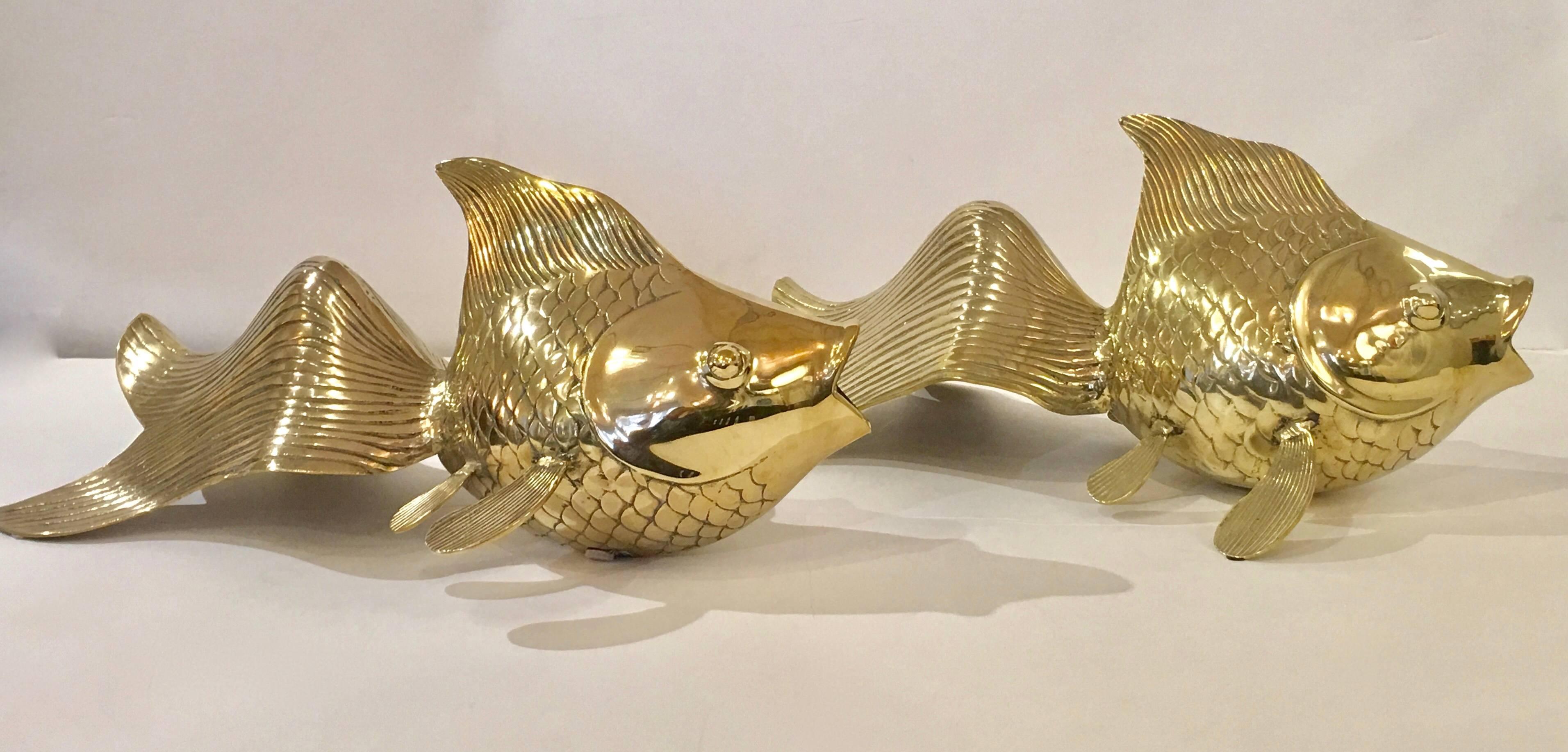 brass koi fish
