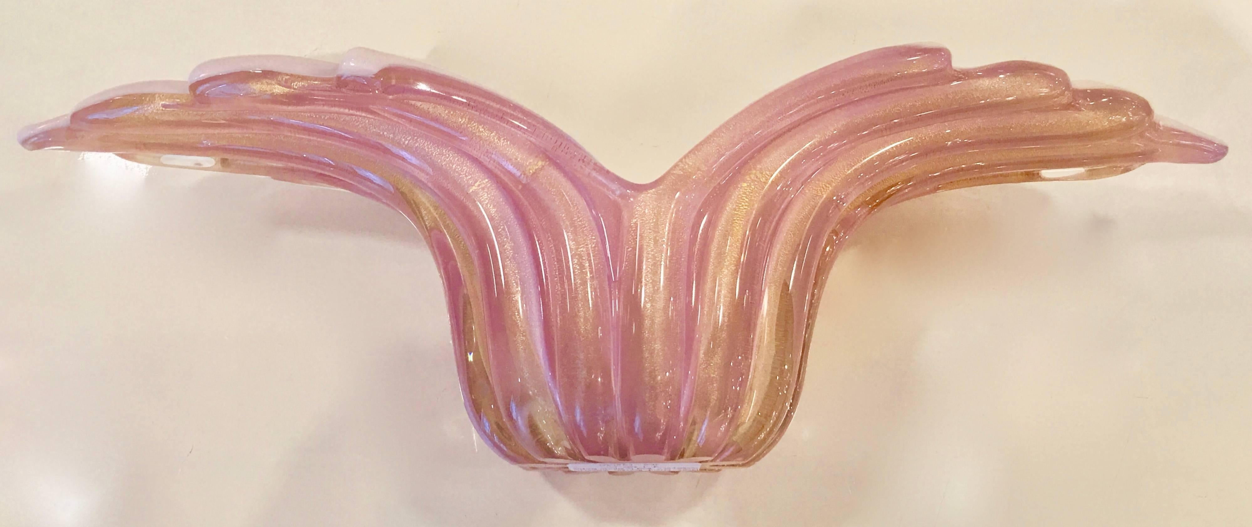 Murano Sommerso Centerpiece Bowl by Alfredo Barbini 2