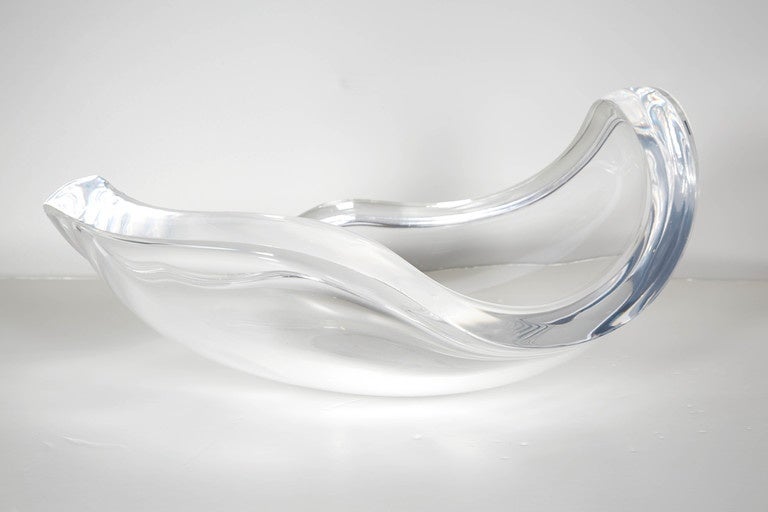 Sculptural Lucite Bowl Centerpiece by Ritts Co. 1