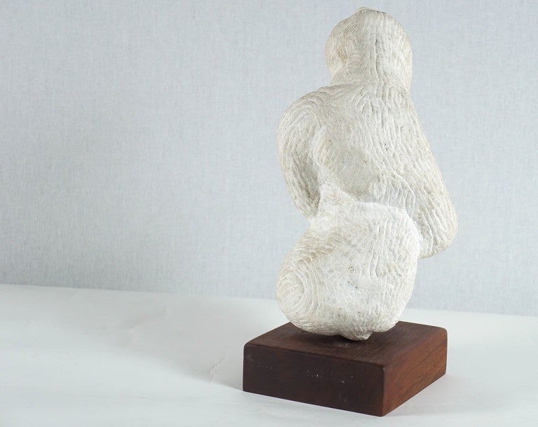 Unknown Marble Monkey Sculpture For Sale