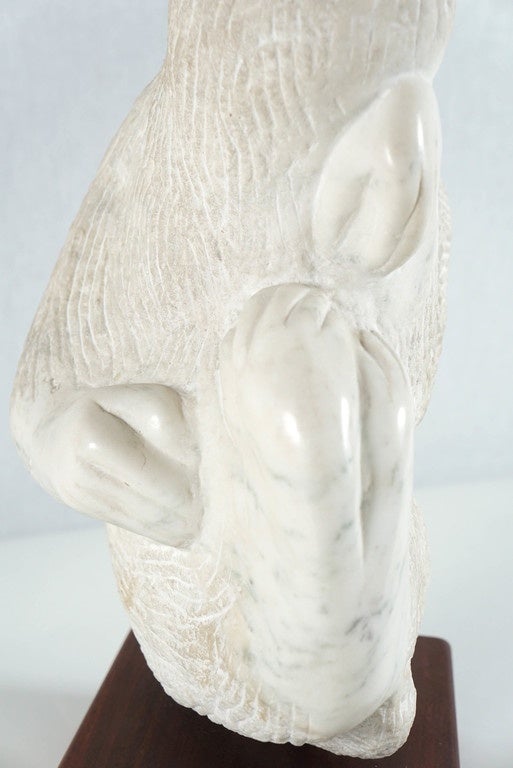 20th Century Marble Monkey Sculpture For Sale