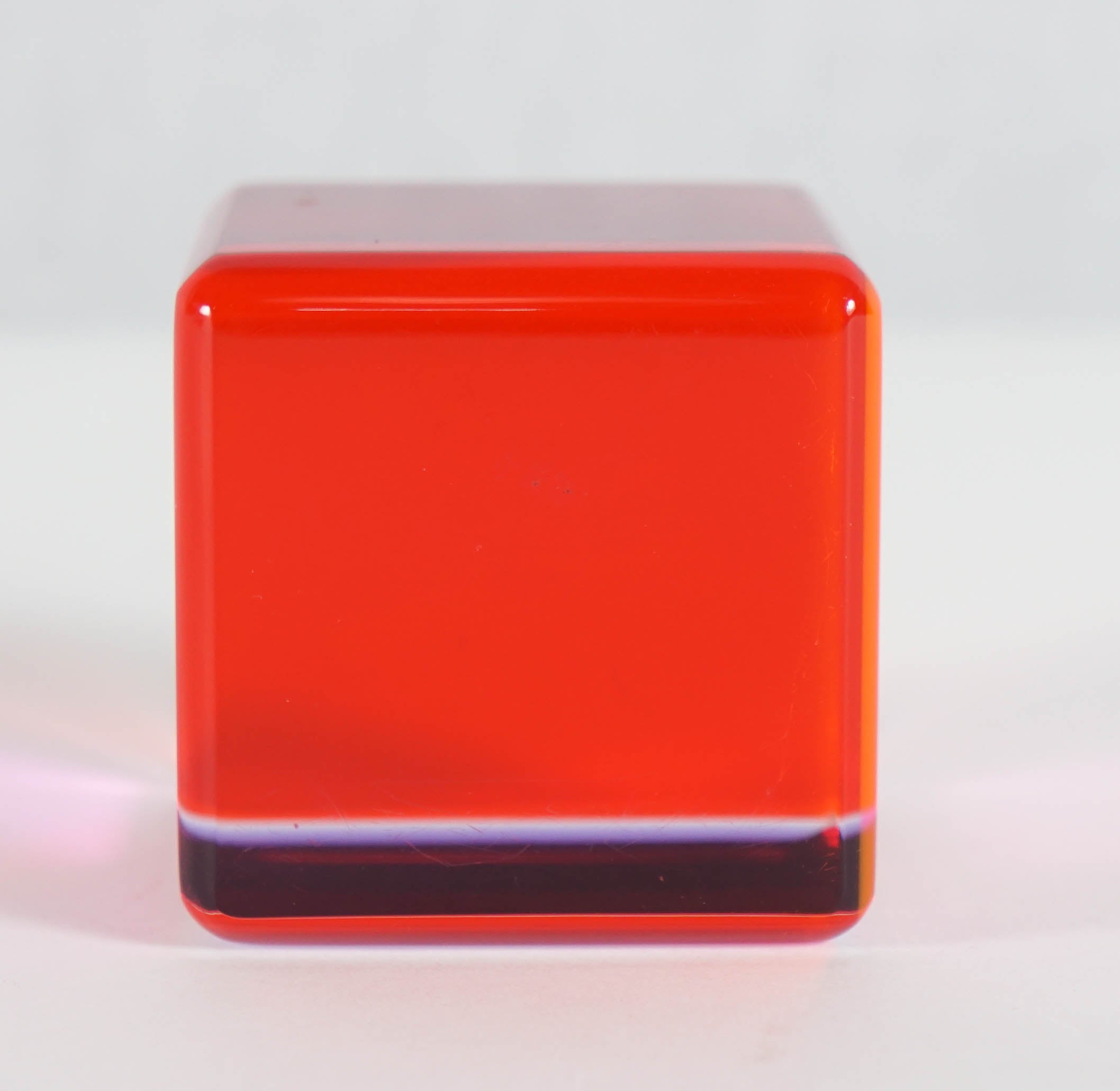 Vasa Mihich Lucite Cube In Excellent Condition In Hudson, NY