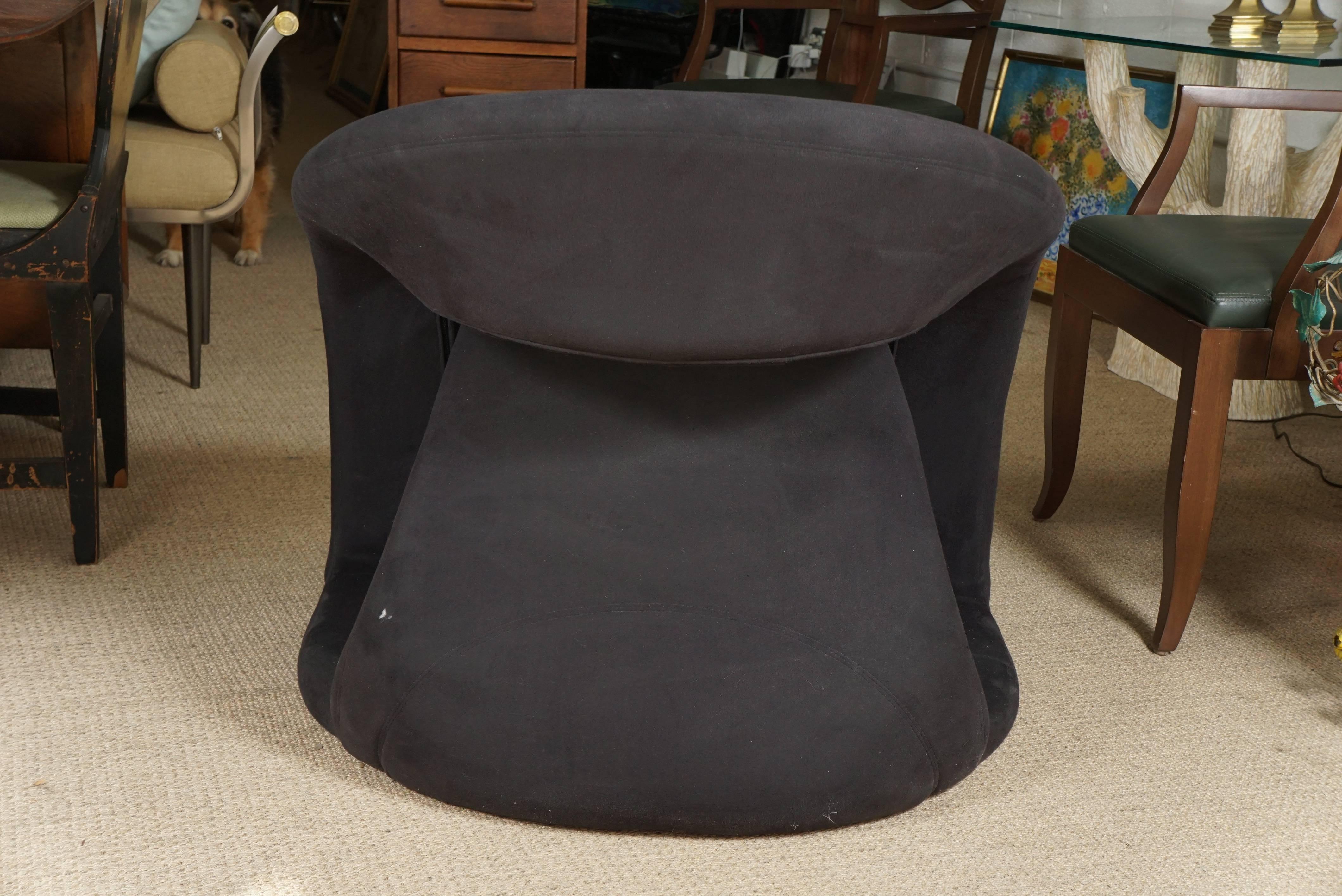 Canadian Curved Chair in Black For Sale