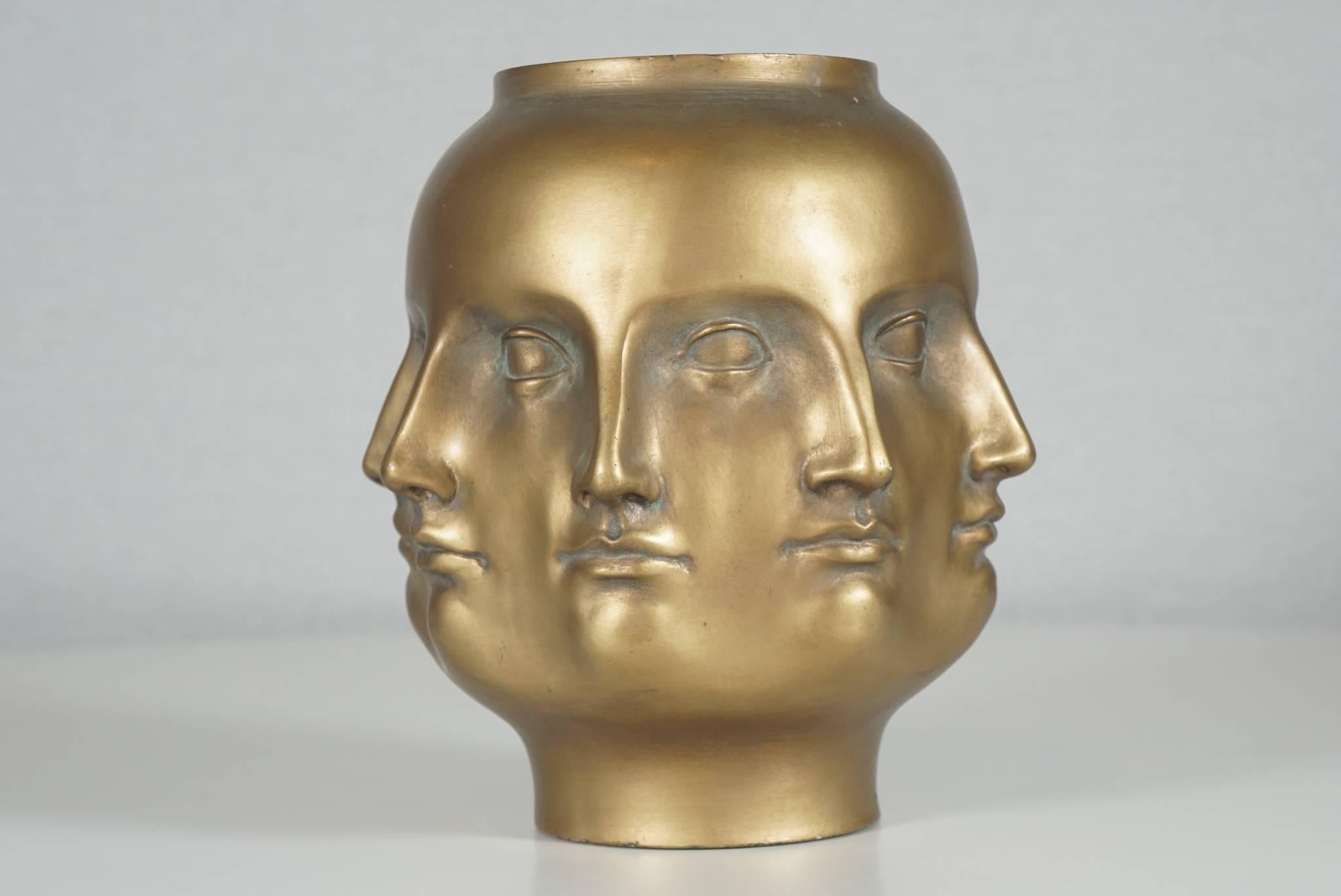 Italian Dora Maar Perpetual Vase in Gold For Sale