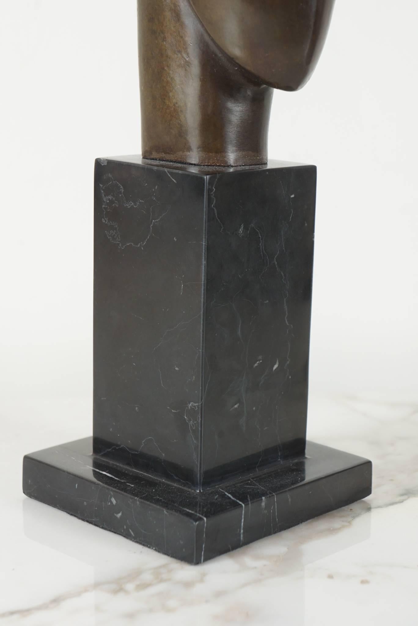 Modigliani Style Bust in Bronze 1