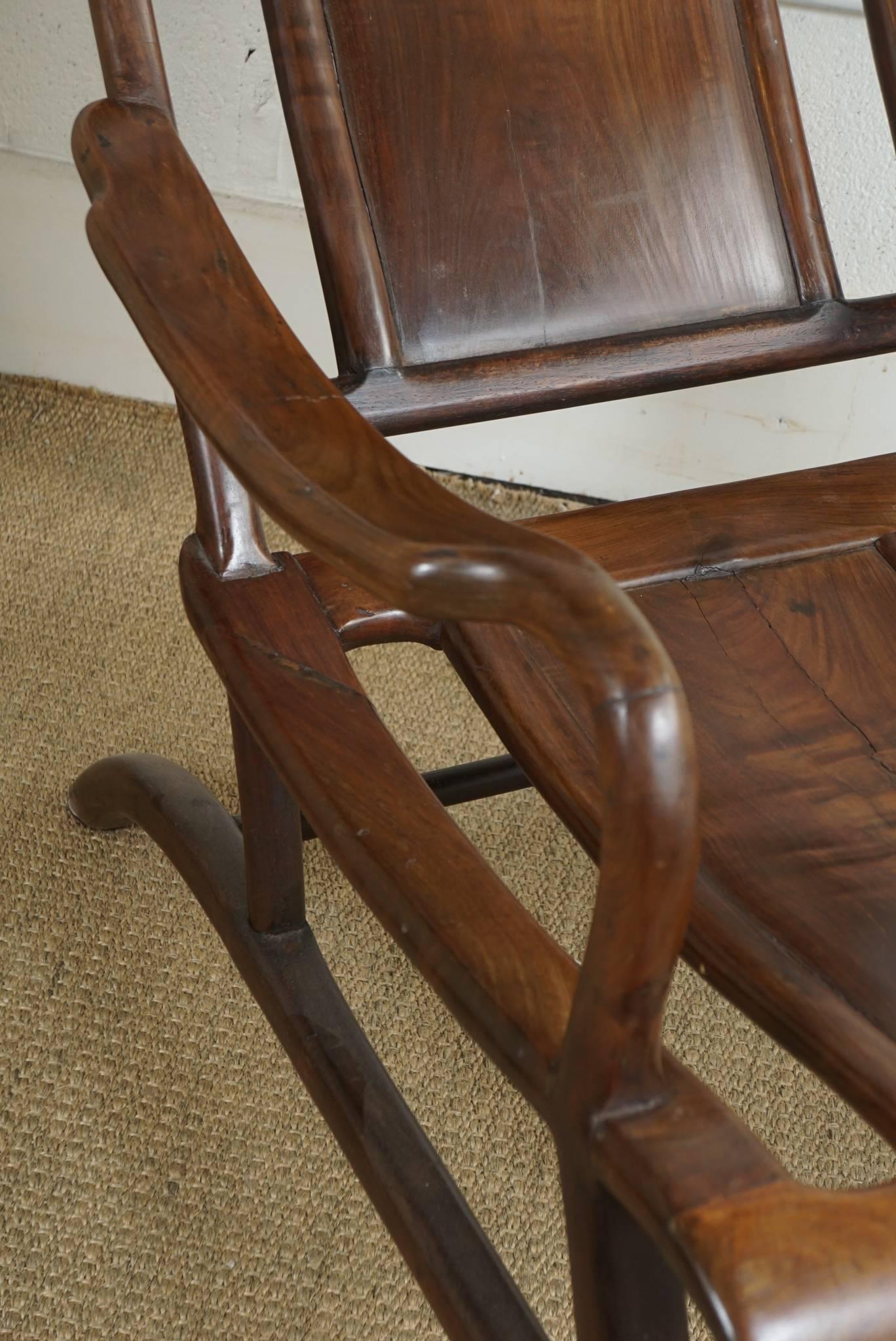 Chinese Plantation Chair in Walnut For Sale 2