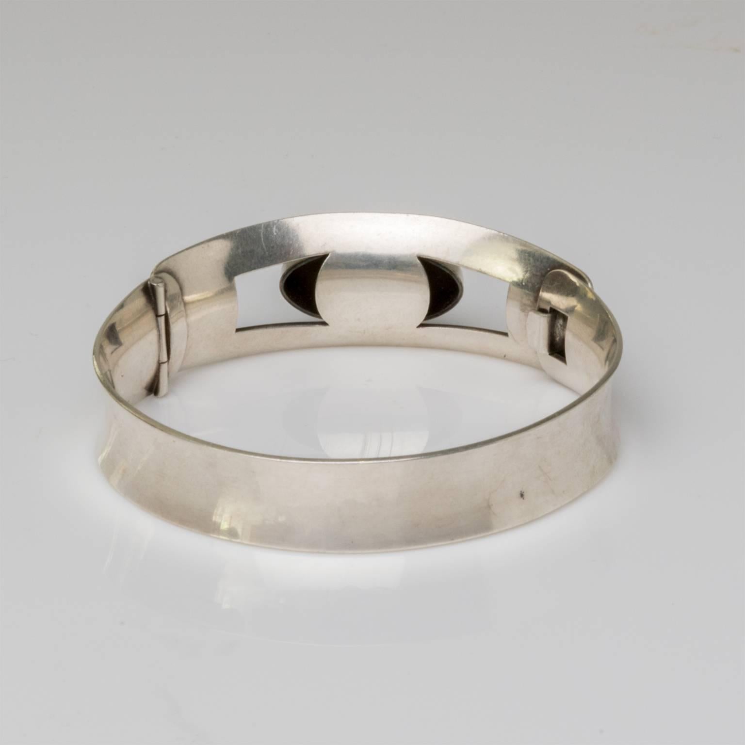 20th Century Scandinavian Modern Silver bracelet 