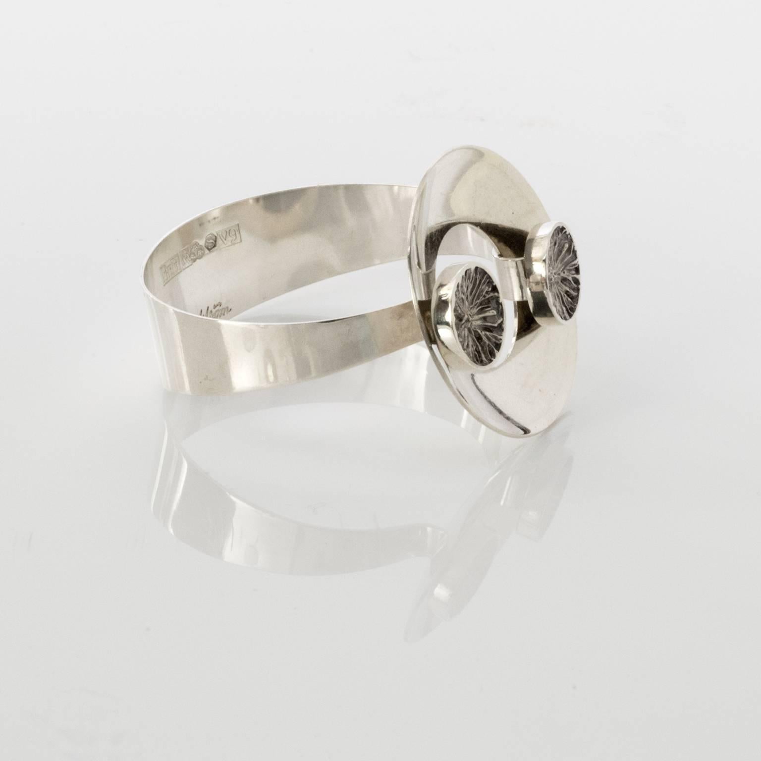 Bracciale svedese moderno scandinavo di Åke Lindström, 1971 per Bengt Hallberg In condizioni ottime in vendita a New York, NY