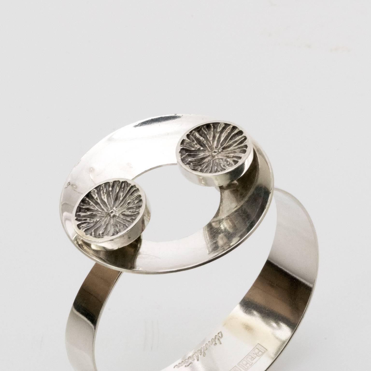 Scandinavo moderno Bracciale svedese moderno scandinavo di Åke Lindström, 1971 per Bengt Hallberg in vendita