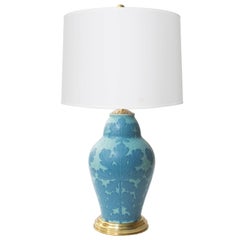 Lampe en céramique Art Déco Josef Ekberg de style scandinave moderne avec motif de feuille de chêne