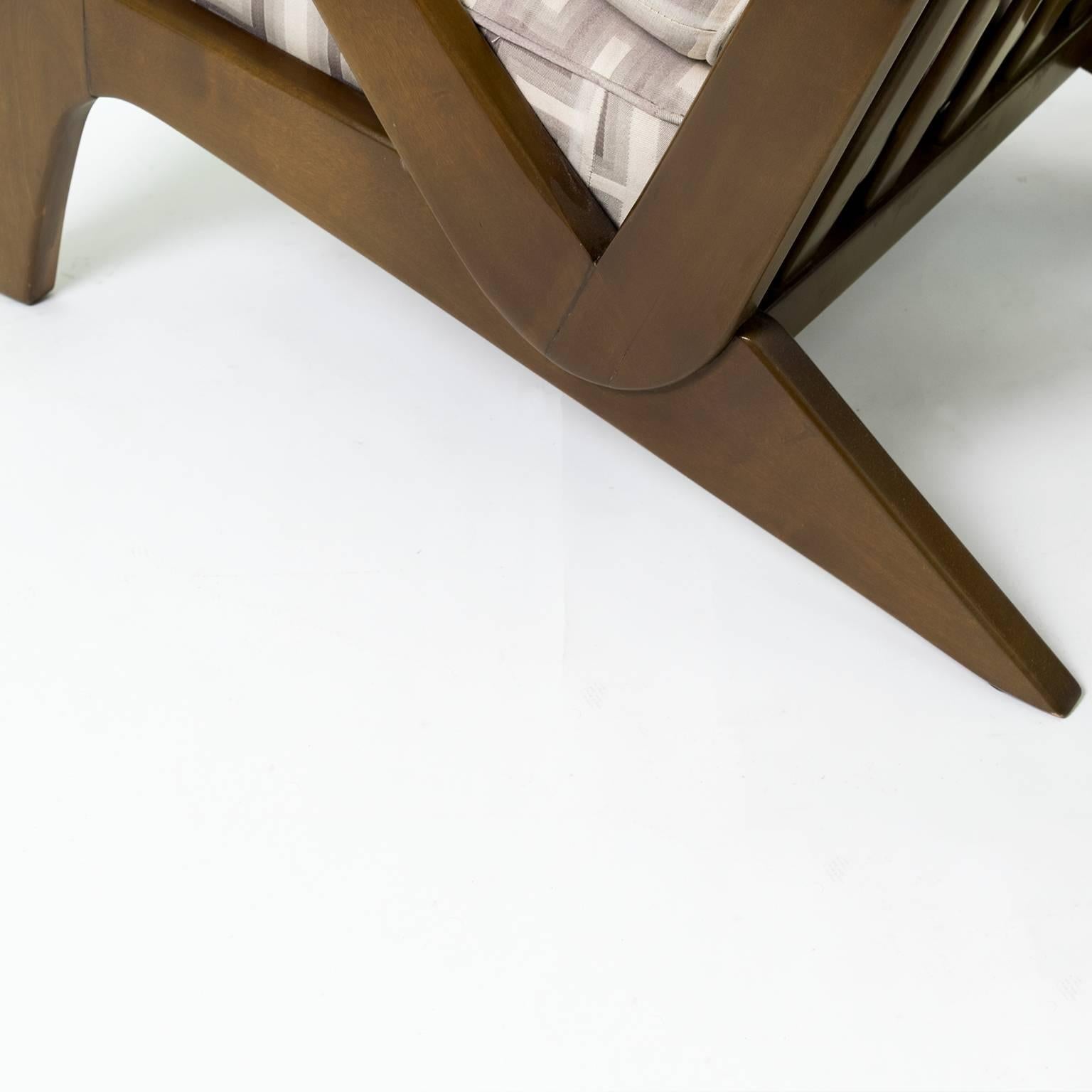 Wood Dutch Modern Armchair by Jan den Drijver for Gelderland For Sale