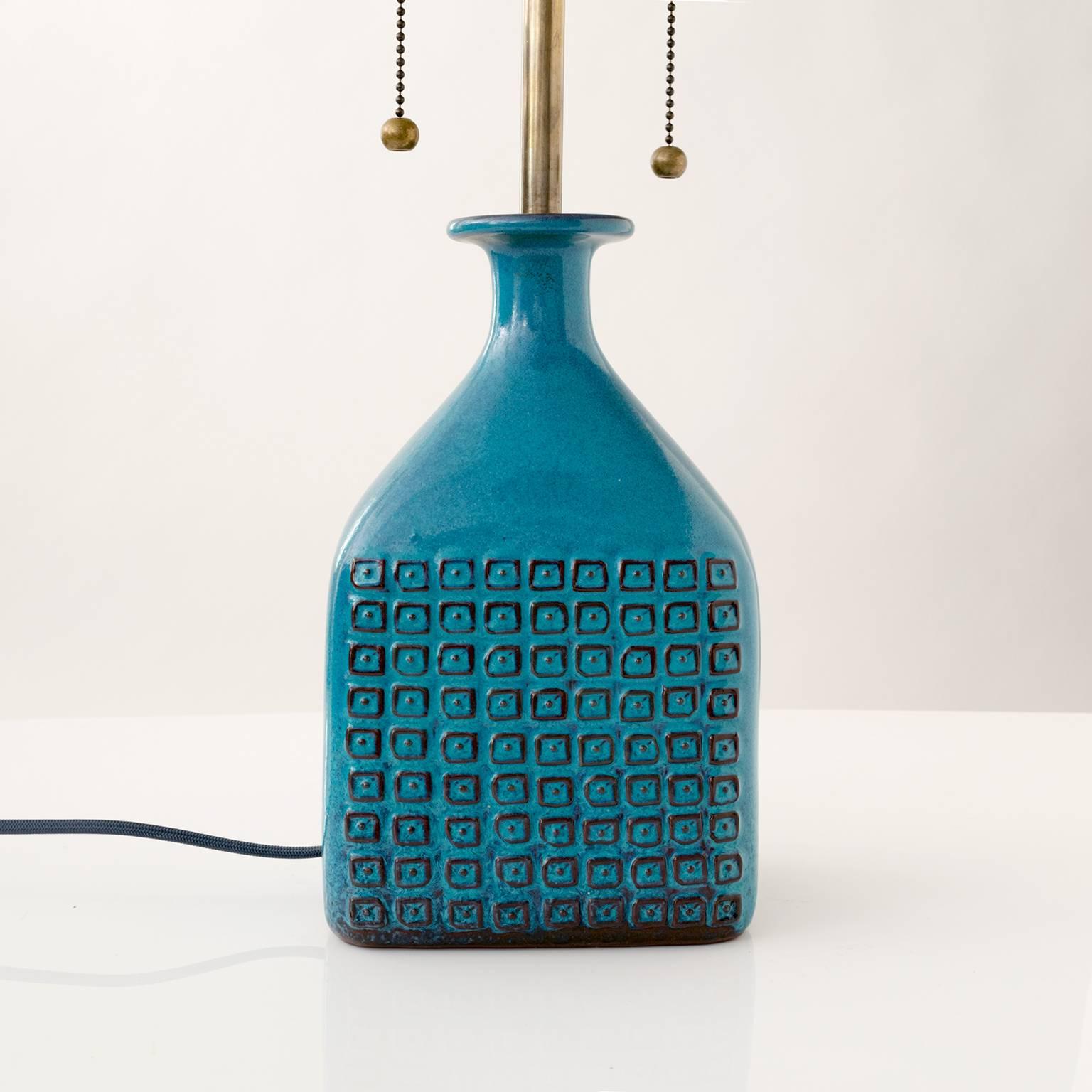 20th Century Scandinavian Modern ceramic lamp, Stig Lindberg, Gustavsberg, Sweden