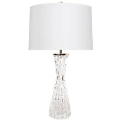 Carl Fagerlund Crystal Lamp by Orrefors, Largest Size