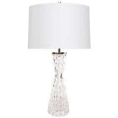 Carl Fagerlund Crystal Lamp by Orrefors, Largest Size 6