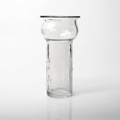 Scandinavian Modern Tall Swedish Mid-Century Glass Vase by Pukeberg