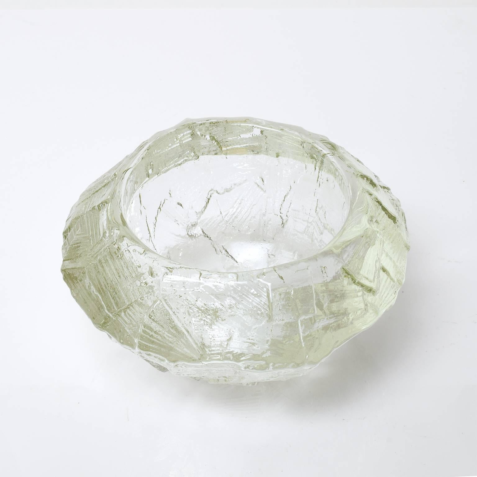 Scandinave moderne Bol en verre transparent de style scandinave moderne du milieu du siècle dernier Gore Augustsson pour Ruda en vente
