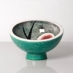 Ciotola con piede in stile scandinavo moderno dell'artista danese Vilhelm Bjerke Petersen