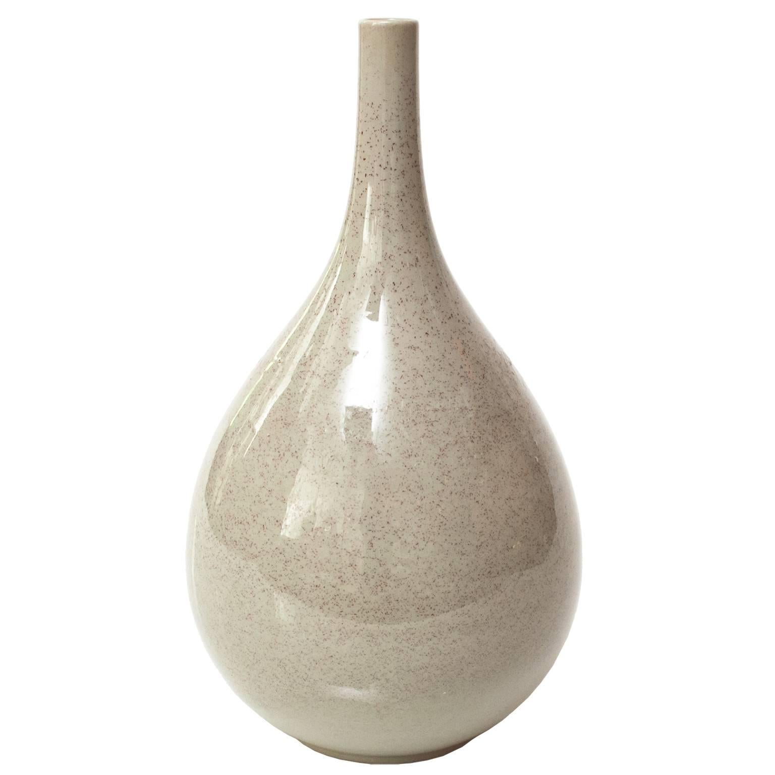 Carl-Harry Stalhane Scandinavian Modern Speckled Vase for Rorstrand Studio