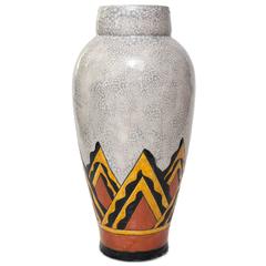 Art Deco Ceramic Vase by Charles Catteau for Boch Freres, Belgium 10