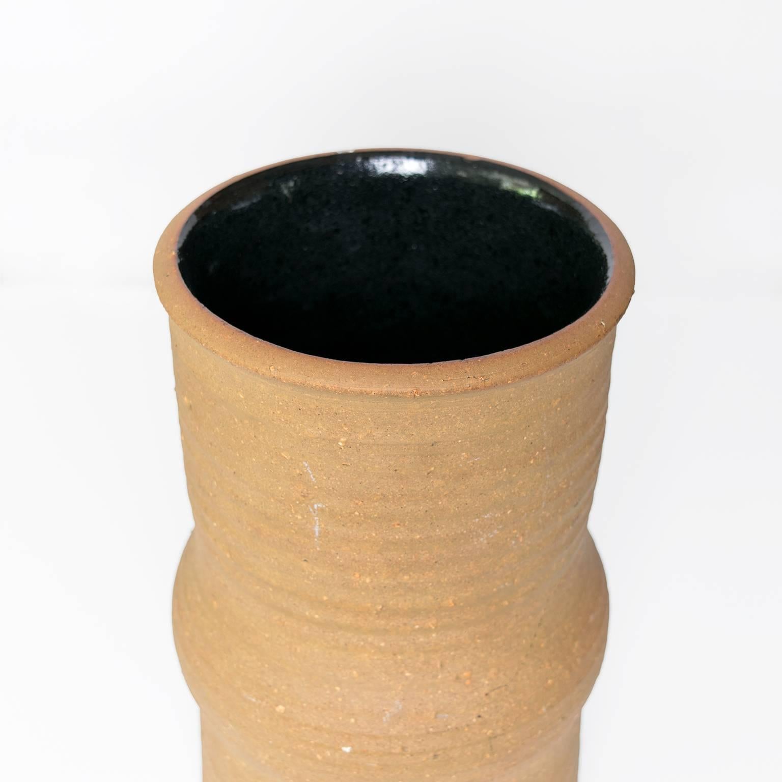 Glazed Tall Scandinavian Modern Ceramic Vase by Signe Persson-Melin For Sale
